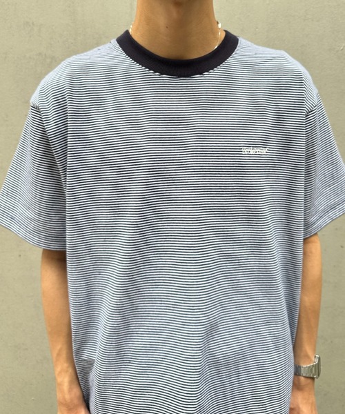 BROKEN BASE(ブロークンベース)の「BrokenBase border S/S tee(Tシャツ/カットソー・メンズ・ブラック/ホワイト/ネイビー/グリーン・MEDIUM/LARGE)」の9枚目の写真