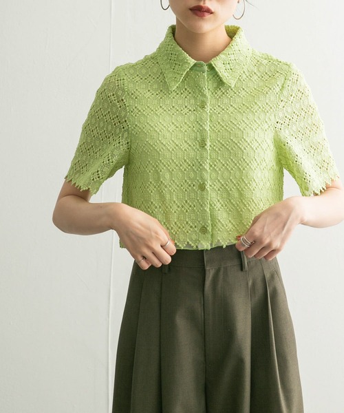 【セール】コンパクトレースシャツ（シャツ/ブラウス）｜KBF（ケイビーエフ）