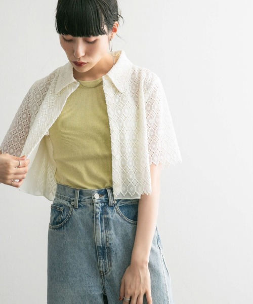 【セール】コンパクトレースシャツ（シャツ/ブラウス）｜KBF（ケイビーエフ）