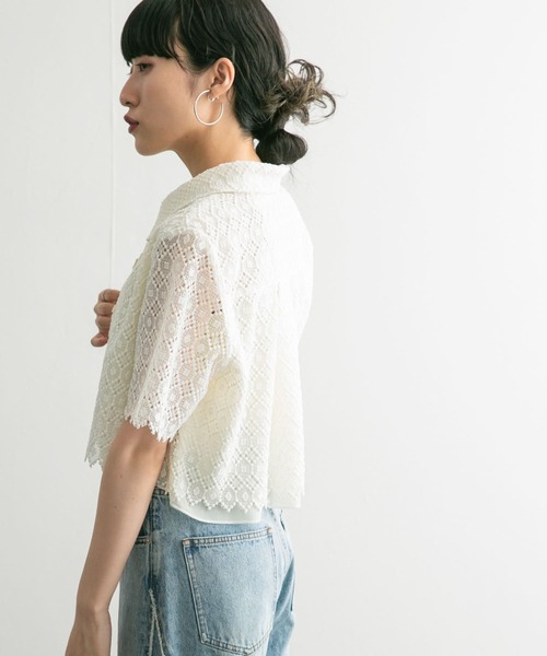 【セール】コンパクトレースシャツ（シャツ/ブラウス）｜KBF（ケイビーエフ）