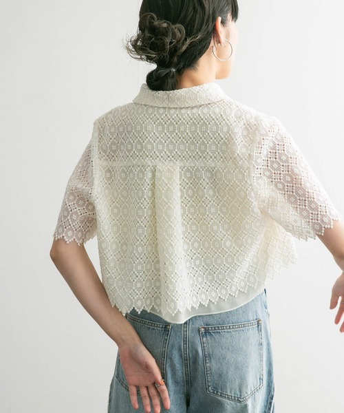 【セール】コンパクトレースシャツ（シャツ/ブラウス）｜KBF（ケイビーエフ）