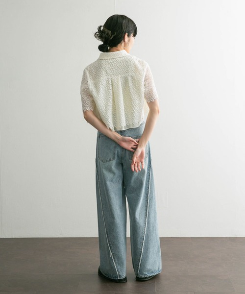 【セール】コンパクトレースシャツ（シャツ/ブラウス）｜KBF（ケイビーエフ）