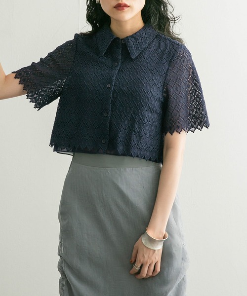 【セール】コンパクトレースシャツ（シャツ/ブラウス）｜KBF（ケイビーエフ）