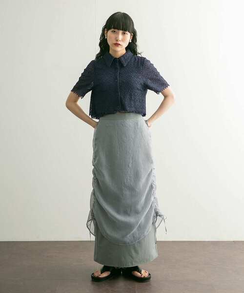 【セール】コンパクトレースシャツ（シャツ/ブラウス）｜KBF（ケイビーエフ）