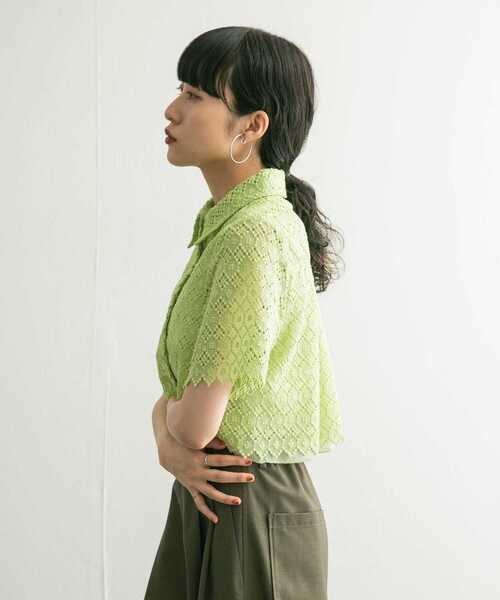 【セール】コンパクトレースシャツ（シャツ/ブラウス）｜KBF（ケイビーエフ）