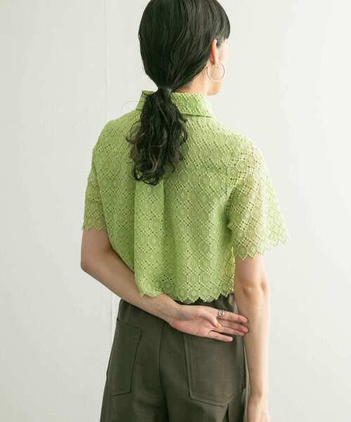 【セール】コンパクトレースシャツ（シャツ/ブラウス）｜KBF（ケイビーエフ）