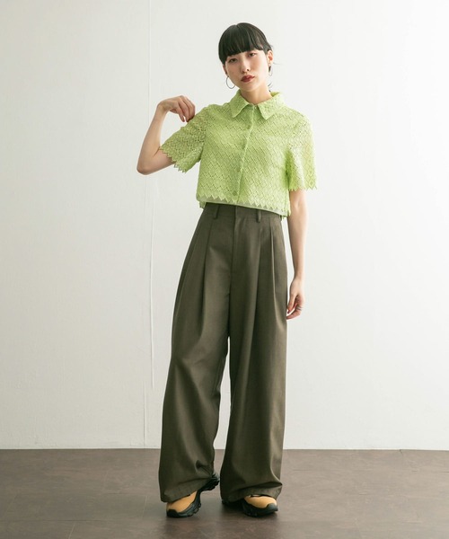 【セール】コンパクトレースシャツ（シャツ/ブラウス）｜KBF（ケイビーエフ）