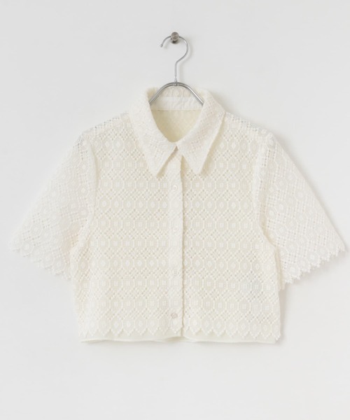 【セール】コンパクトレースシャツ（シャツ/ブラウス）｜KBF（ケイビーエフ）