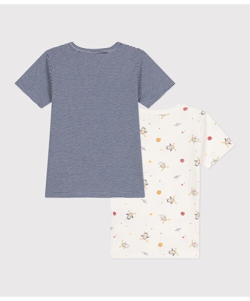 PETIT BATEAU（プチバトー）の「半袖Ｔシャツ２枚組（インナーウェア/肌着・キッズ・その他1・6YEAR/8YEAR/10YEAR/12YEAR）」の2枚目の写真