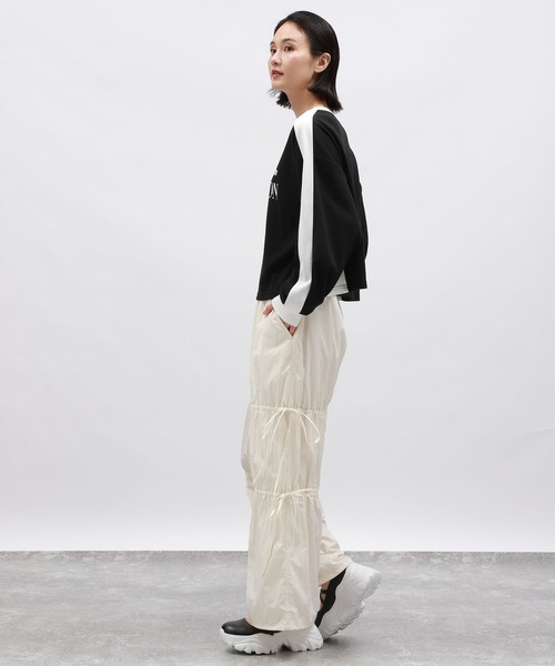 LAKOLE（ラコレ）の「ドロストリボンパンツ / 145415（その他パンツ・レディース・ブラック/アイボリー/グレー・MEDIUM/SMALL）」の5枚目の写真