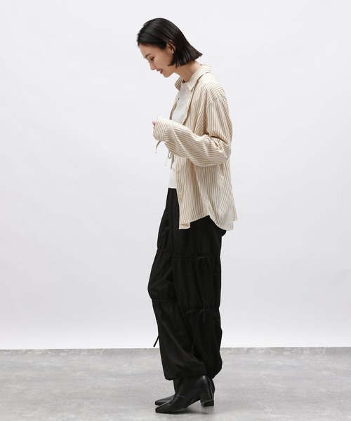 LAKOLE（ラコレ）の「ドロストリボンパンツ / 145415（その他パンツ・レディース・ブラック/アイボリー/グレー・MEDIUM/SMALL）」の11枚目の写真