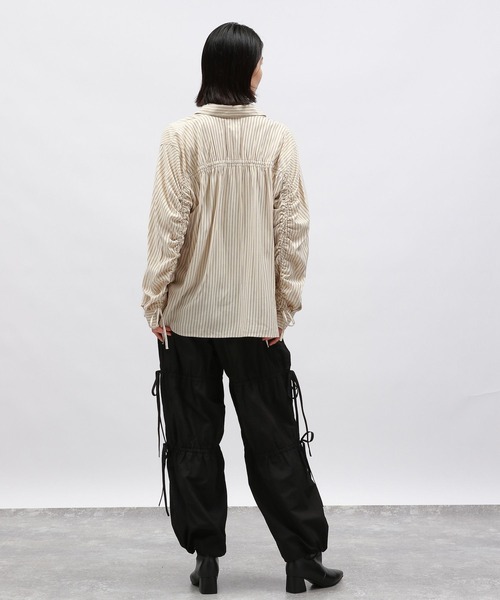 LAKOLE（ラコレ）の「ドロストリボンパンツ / 145415（その他パンツ・レディース・ブラック/アイボリー/グレー・MEDIUM/SMALL）」の12枚目の写真