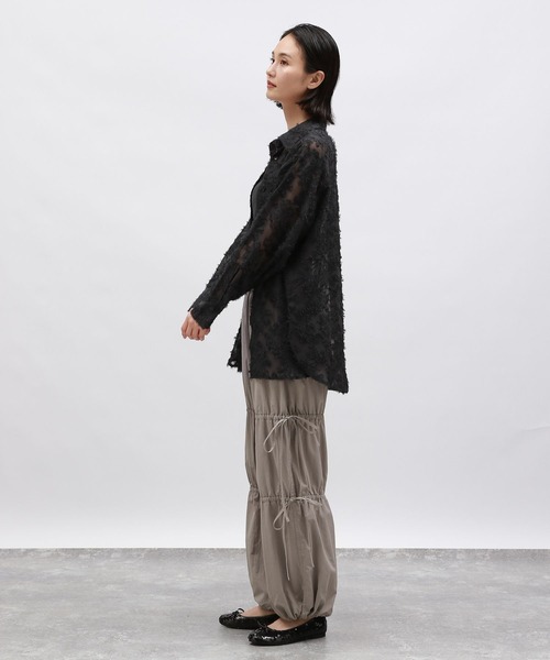 LAKOLE（ラコレ）の「ドロストリボンパンツ / 145415（その他パンツ・レディース・ブラック/アイボリー/グレー・MEDIUM/SMALL）」の18枚目の写真