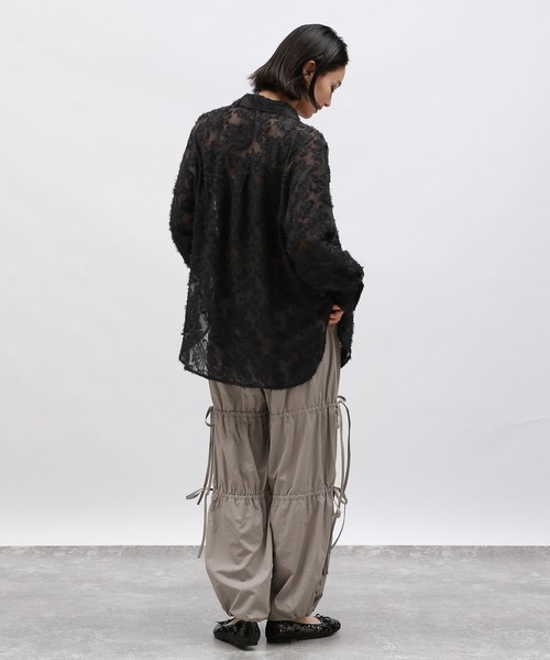 LAKOLE（ラコレ）の「ドロストリボンパンツ / 145415（その他パンツ・レディース・ブラック/アイボリー/グレー・MEDIUM/SMALL）」の19枚目の写真