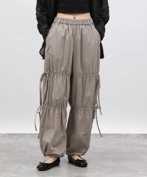 LAKOLE（ラコレ）の「ドロストリボンパンツ / 145415（その他パンツ・レディース・ブラック/アイボリー/グレー・MEDIUM/SMALL）」の20枚目の写真