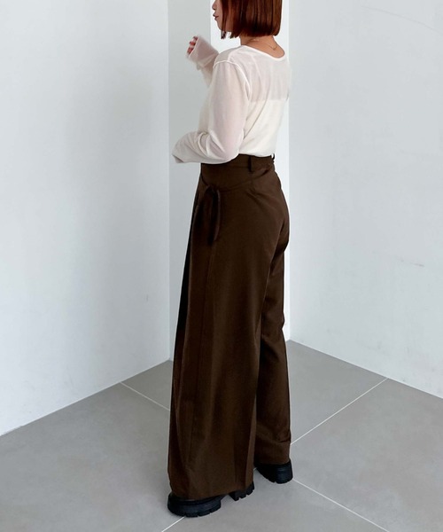 archives（アルシーヴ）の「シアーベロアＴＯＰＳ（Tシャツ/カットソー・レディース・グレー/ブラック/アイボリー/グリーン・MEDIUM）」の12枚目の写真