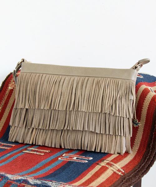 BEAUTY&YOUTH UNITED ARROWS（ビューティーアンドユースユナイテッドアローズ）の「【2WAY】BY∵ フリンジクラッチ◆（クラッチバッグ・レディース・ブラック/モカ・ﾌﾘ-）」の10枚目の写真