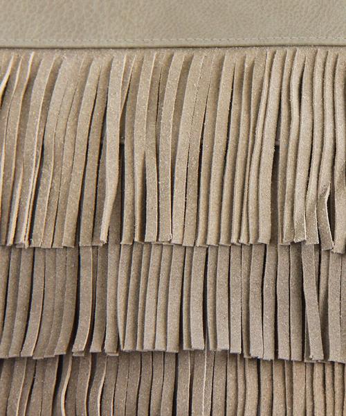 BEAUTY&YOUTH UNITED ARROWS（ビューティーアンドユースユナイテッドアローズ）の「【2WAY】BY∵ フリンジクラッチ◆（クラッチバッグ・レディース・ブラック/モカ・ﾌﾘ-）」の11枚目の写真