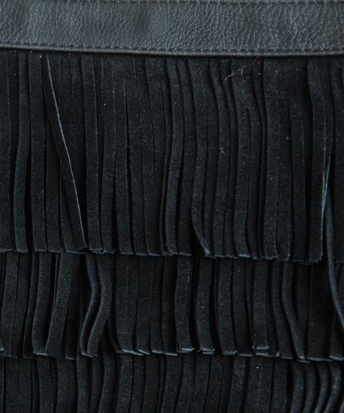 BEAUTY&YOUTH UNITED ARROWS（ビューティーアンドユースユナイテッドアローズ）の「【2WAY】BY∵ フリンジクラッチ◆（クラッチバッグ・レディース・ブラック/モカ・ﾌﾘ-）」の5枚目の写真