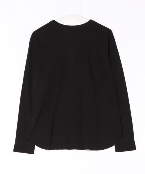 audrey and john wad（オードリーアンドジョンワッド）の「クルーネック長袖カットソー-手洗い可-（Tシャツ/カットソー・レディース・ブラック/ブルー/ホワイト/ライトグレー/ピンク・FREE）」の6枚目の写真