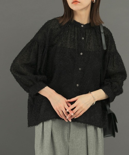 URBANRESEARCH チンツシアーギャザーブラウス FREE ピンク URBANRESEARCH チンツシアーギャザーブラウス FREE ピンク