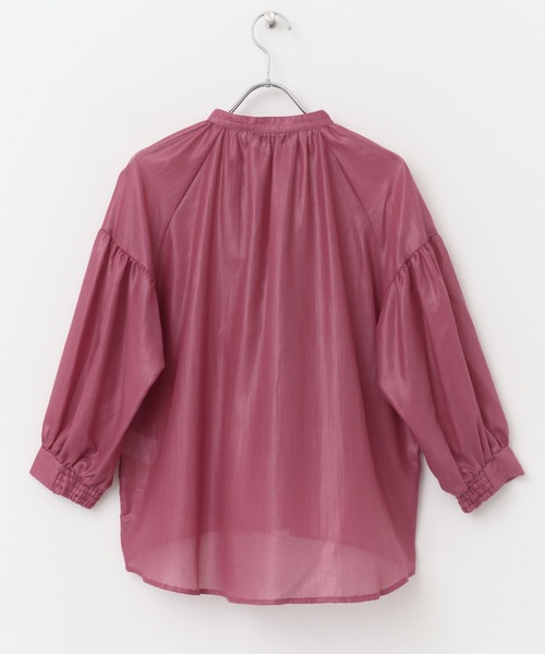 URBAN RESEARCH ROSSO WOMEN(アーバンリサーチ ロッソ)の「チンツシアーギャザーブラウス(シャツ/ブラウス・レディース・ピンク/オフホワイト/ブラック・FREE)」の11枚目の写真