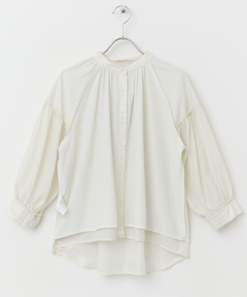 URBAN RESEARCH ROSSO WOMEN(アーバンリサーチ ロッソ)の「チンツシアーギャザーブラウス(シャツ/ブラウス・レディース・ピンク/オフホワイト/ブラック・FREE)」の13枚目の写真