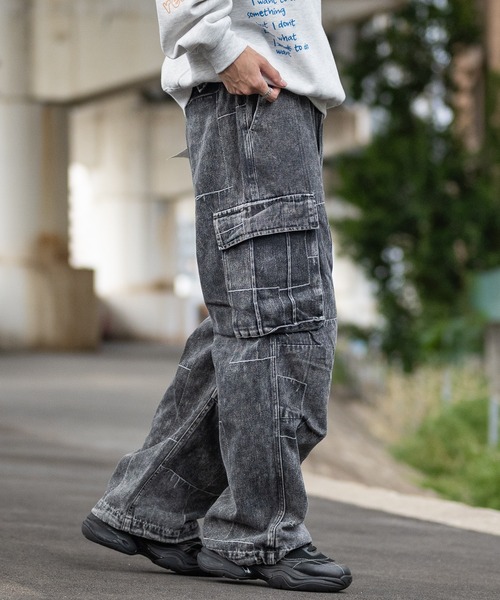バーバリーロンドン デニム カーゴパンツ JOHN'S CLOSET（ジョンズクローゼット）の「【13】パッチワーク
