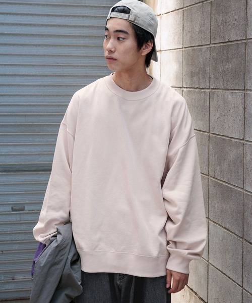 niko and...(ニコアンド)の「16/-OE USA COTTON BIG SWEAT / USAコットン裏毛クループルオーバー(スウェット・メンズ・ライトグレー/ブラウン/グリーン/アイボリー/チャコール・MEDIUM/BIG(L))」の5枚目の写真