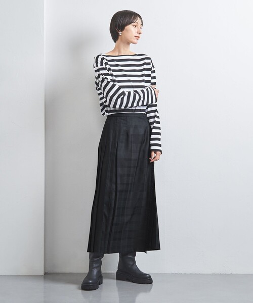TICCA（ティッカ）の「＜TICCA＞シャドウチェック プリーツスカート（スカート・レディース・ブラック・FREE）」の5枚目の写真