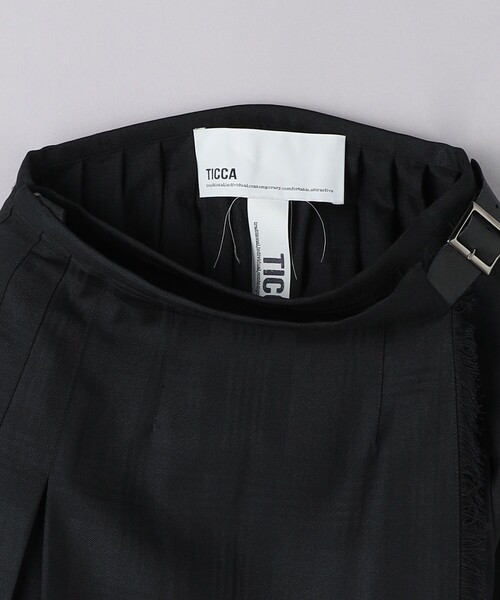 TICCA（ティッカ）の「＜TICCA＞シャドウチェック プリーツスカート（スカート・レディース・ブラック・FREE）」の12枚目の写真