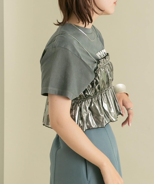 KBF（ケイビーエフ）の「シャイニーギャザービスチェ（ベスト・レディース・ブロンズ/シルバー・ONE）」の5枚目の写真