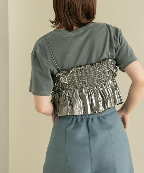 KBF（ケイビーエフ）の「シャイニーギャザービスチェ（ベスト・レディース・ブロンズ/シルバー・ONE）」の6枚目の写真
