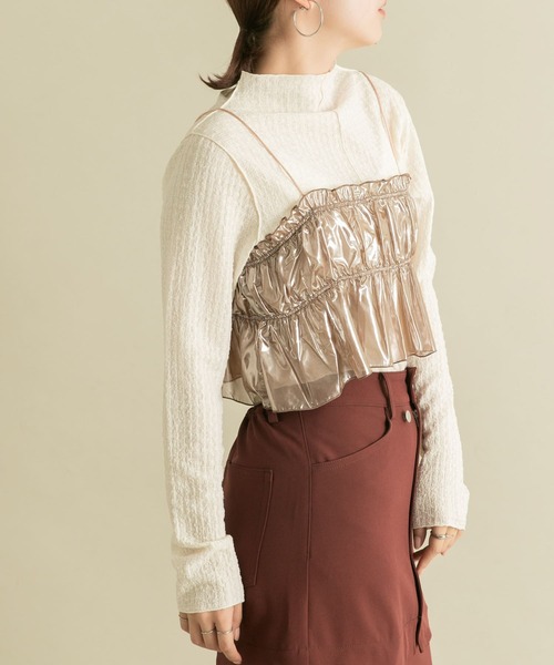 KBF（ケイビーエフ）の「シャイニーギャザービスチェ（ベスト・レディース・ブロンズ/シルバー・ONE）」の12枚目の写真