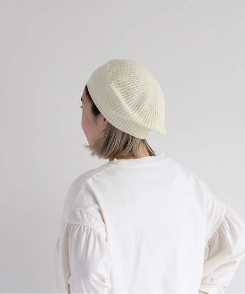 cepo(セポ)の「ニットベレー(ニットキャップ/ビーニー・レディース・ブラック/オフホワイト・FREE)」の13枚目の写真