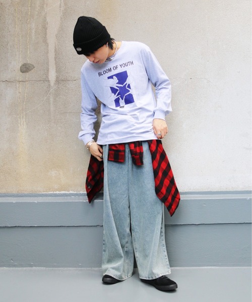 UNIT CHEST(ユニットチェスト)の「【UNIT CHEST】unique unisex long sleeve T-shirt/ユニークユニセックス ロンT LIVE by nosaka_ehe(Tシャツ/カットソー・レディース・ホワイト/ブラック/杢グレー・L/M/S)」の3枚目の写真