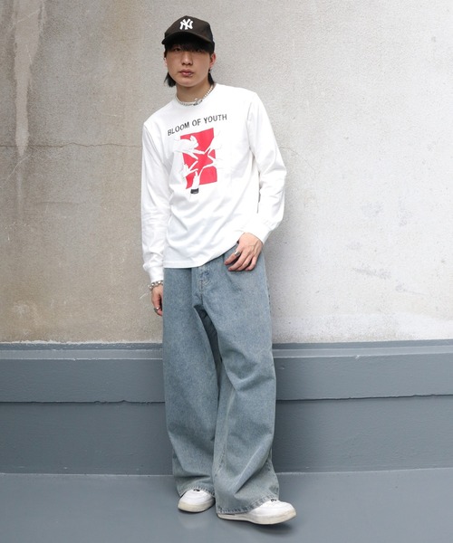 UNIT CHEST(ユニットチェスト)の「【UNIT CHEST】unique unisex long sleeve T-shirt/ユニークユニセックス ロンT LIVE by nosaka_ehe(Tシャツ/カットソー・レディース・ホワイト/ブラック/杢グレー・L/M/S)」の6枚目の写真