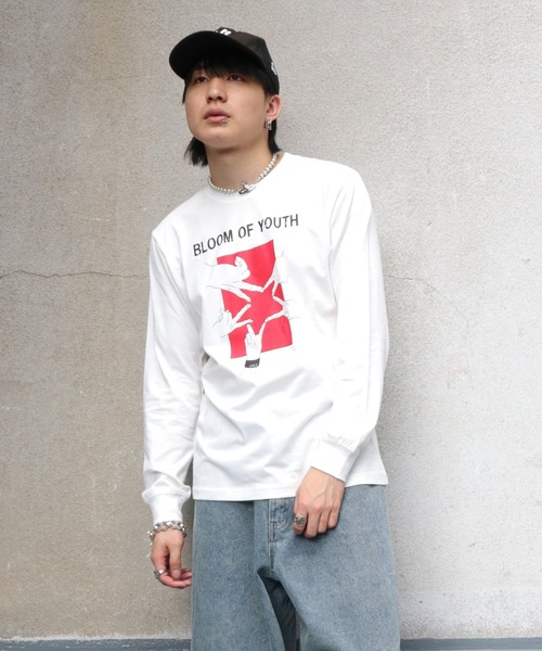 UNIT CHEST(ユニットチェスト)の「【UNIT CHEST】unique unisex long sleeve T-shirt/ユニークユニセックス ロンT LIVE by nosaka_ehe(Tシャツ/カットソー・レディース・ホワイト/ブラック/杢グレー・L/M/S)」の5枚目の写真