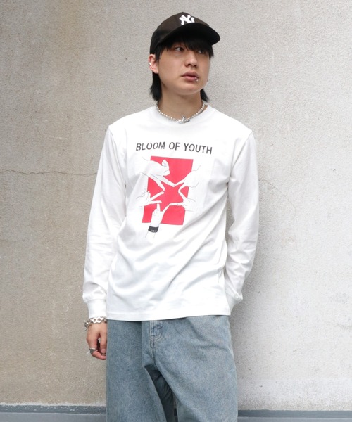 UNIT CHEST(ユニットチェスト)の「【UNIT CHEST】unique unisex long sleeve T-shirt/ユニークユニセックス ロンT LIVE by nosaka_ehe(Tシャツ/カットソー・レディース・ホワイト/ブラック/杢グレー・L/M/S)」の4枚目の写真