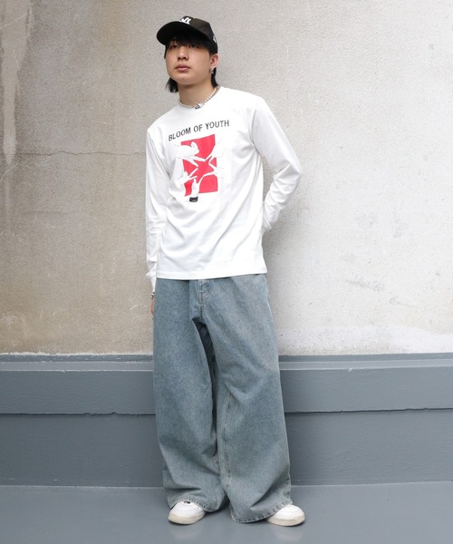 UNIT CHEST(ユニットチェスト)の「【UNIT CHEST】unique unisex long sleeve T-shirt/ユニークユニセックス ロンT LIVE by nosaka_ehe(Tシャツ/カットソー・レディース・ホワイト/ブラック/杢グレー・L/M/S)」の7枚目の写真