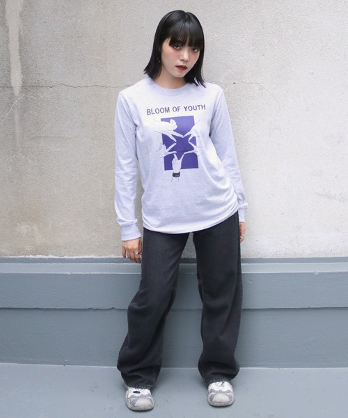 UNIT CHEST(ユニットチェスト)の「【UNIT CHEST】unique unisex long sleeve T-shirt/ユニークユニセックス ロンT LIVE by nosaka_ehe(Tシャツ/カットソー・レディース・ホワイト/ブラック/杢グレー・L/M/S)」の11枚目の写真