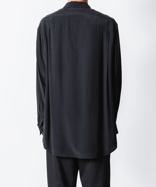 ATTACHMENT（アタッチメント）の「CU/RY フィブリルタフタ パッチポケット L/Sシャツ / CU/RY FIBRIL TAFFETA PATCH POCKET L/S SHIRT（シャツ/ブラウス・メンズ・ブラック/ダークグレー・1/2/3/4）」の18枚目の写真