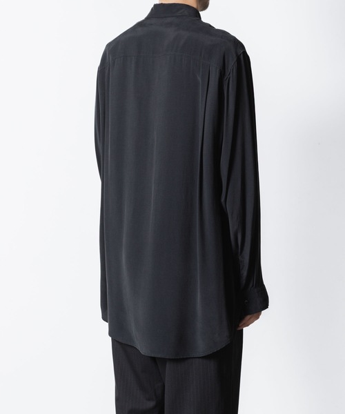 ATTACHMENT（アタッチメント）の「CU/RY フィブリルタフタ パッチポケット L/Sシャツ / CU/RY FIBRIL TAFFETA PATCH POCKET L/S SHIRT（シャツ/ブラウス・メンズ・ブラック/ダークグレー・1/2/3/4）」の19枚目の写真