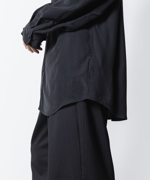 ATTACHMENT（アタッチメント）の「CU/RY フィブリルタフタ パッチポケット L/Sシャツ / CU/RY FIBRIL TAFFETA PATCH POCKET L/S SHIRT（シャツ/ブラウス・メンズ・ブラック/ダークグレー・1/2/3/4）」の22枚目の写真