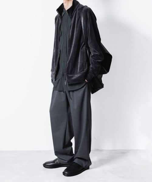 ATTACHMENT（アタッチメント）の「CU/RY フィブリルタフタ パッチポケット L/Sシャツ / CU/RY FIBRIL TAFFETA PATCH POCKET L/S SHIRT（シャツ/ブラウス・メンズ・ブラック/ダークグレー・1/2/3/4）」の14枚目の写真