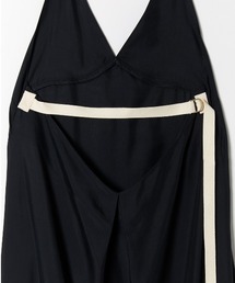 leinwande ラインヴァンド　ベルト付きニットドレス ブラック leinwande（ラインヴァンド）の「Belted Knit Dress（ワンピース