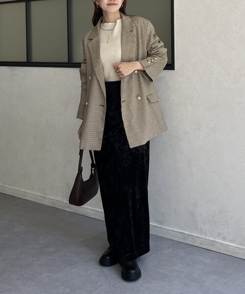 Thevon（ゼボン）の「厚底フロントジップブーツ（ブーツ・レディース・ブラウン/ブラック・M/L）」の4枚目の写真