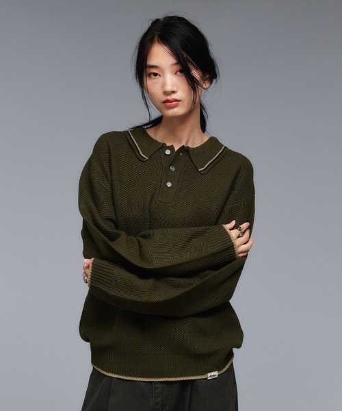 AURALEE 長袖 ニットポロシャツ AURALEE（オーラリー）のポロシャツ通販（長袖）｜BEAMS