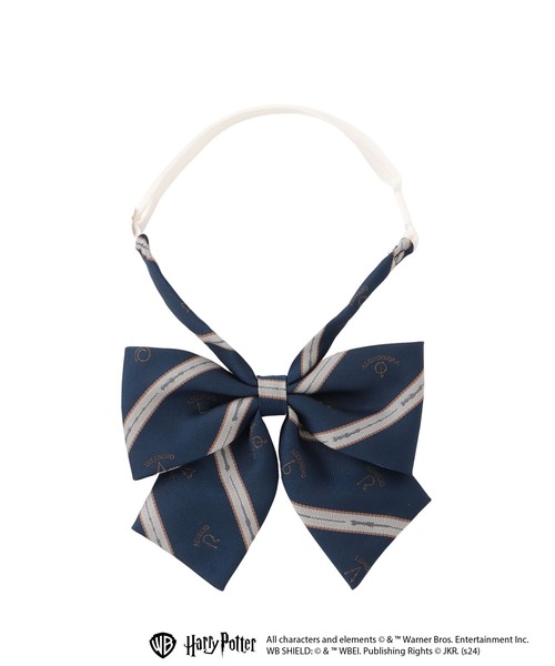 EASTBOY（イーストボーイ）の「リボン (レジメ×杖×呪文) HarryPotter ハリーポッター HOGWARTS ホグワーツ（ネクタイ・レディース・ブルー/エンジ/ベージュ/グリーン・F）」の3枚目の写真