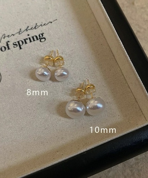 E&C closet…(イーアンドシークローゼット)の「ゴールドキャッチボリュームパールピアス(ピアス(両耳用)・レディース・ホワイト・8/10/12/14/16)」の20枚目の写真